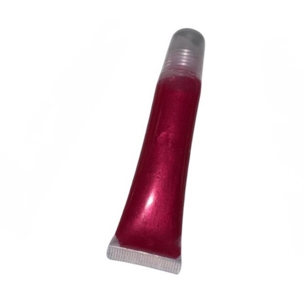 Organic handcraft lip gloss squeeze tube shiny red velvet new